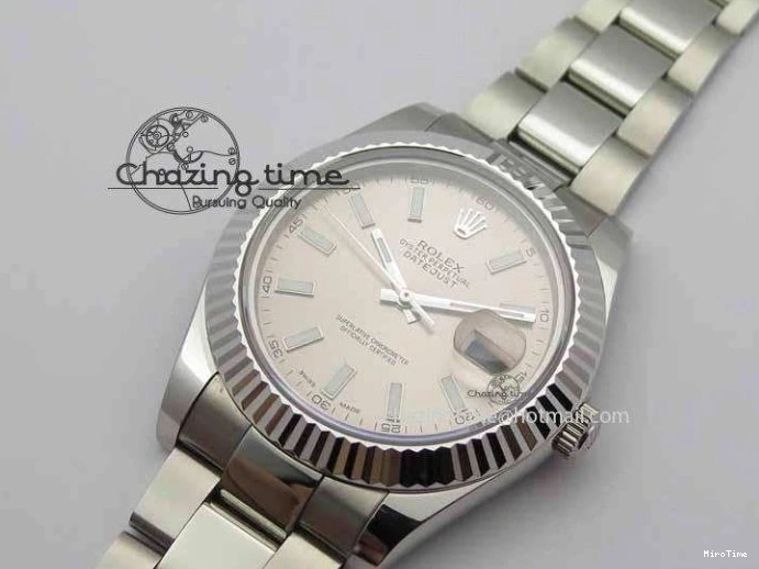MiroTime 0408 DateJust II 41mm SS BP Maker Best Edition Gray Dial On SS Bracelet SA Trendsetting 3736